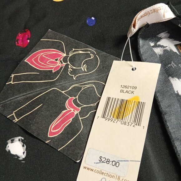 Precious Gems Animal Print Square Scarf 24" - Picture 5 of 8